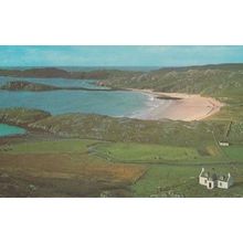 Oldshoremore Bay Kinlochbervie Scottish Aerial Postcard