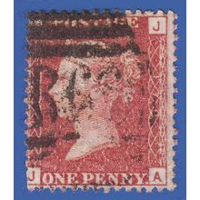 GB QV 1864 1d RED PLATE 170 JA SG43/44 GU