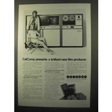 1970 Calcomp 1670 COM System Plotter / Printer Ad