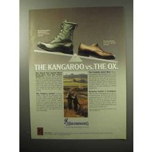 1987 Browning Kangaroo Boots and Oxford Shoes Ad