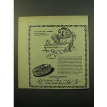 1950 Crosse & Blackwell Kippered Herring Ad - If you think this is scrubbing