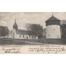 Lerbo Kyrka Sweden Old Postcard