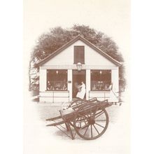 Baxters Grocers Spey Street Fochabers Scottish Artist Postcard