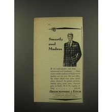 1956 Abercrombie & Fitch Fashion Ad - Smartly cool Madras
