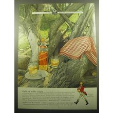 1957 Johnnie Walker Red Label Scotch Ad - Gifts of noble origin