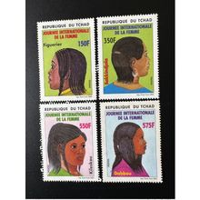 Tchad 2005 Mi. 2506 - 2509 Journée internationale de la femme Woman coiffure