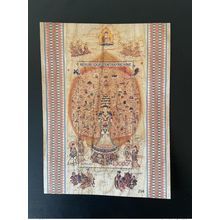 Centrafricaine 2019 Mi. Bl. 2015 Chinese Art Thousand Hands bouddhisme Wood Bois