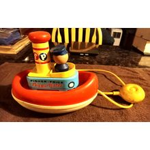 Old Vintage Original Fisher Price Tuggy Tooter # 139 7 1/2" Tall Working 1967