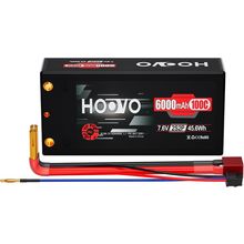 HOOVO 2S 100C 6000Mah 7.6V RC Shorty Lipo Battery High-Voltage Hard Case with T