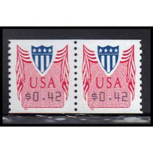 CVP33 42c Shield Very Fine MNH Pair PA5076