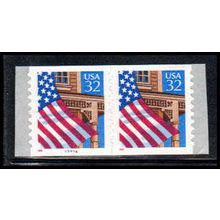 2915A 32c U.S. Flag Over Porch Very Fine MNH CNP Left 45444 10x10 PA1744