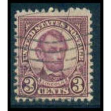 Used 635 3c Abraham Lincoln Just Clears M9965