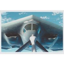 B2 Spirit at Whiteman Missouri US Air Force Base Plane Aircraft Postcard