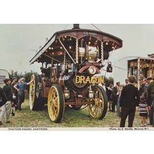 Dragon Farm Traction Engine Chatteris Cambridge Transport Exhibition Postcard