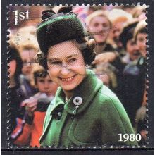 GB 2022 Platinum Jubilee of QEII - Queen Elizabeth in 1980 1st Used