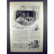 1926 Heisey's Glassware Ad - His Thrill is No Greater