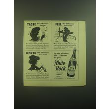 1945 White Rock Water Ad - Taste the difference tonight