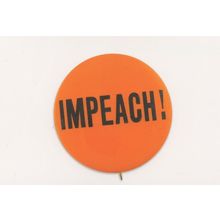 Impeach 1970s American Impeachment Badge Button Postcard