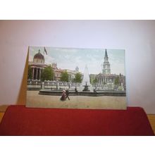 THE NATIONAL GALLERY, LONDON, used antique postcard 1906 pm =