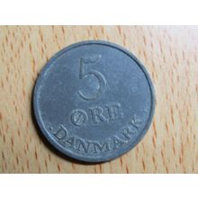 Denmark 1959 5 Ore Coin