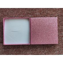 gift boxes Baby pink glitter necklace bracelet box approx 9 cm x 9 cm x 2 cm