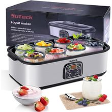 Yogurt Maker Automatic Digital Yoghurt Maker Machine with 8 Glass Jars 48 Ozs (6