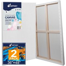 Large Canvases for Painting 36X48 Inch 2-Pack, 12.3 Oz Triple Primed Acid-Free 1