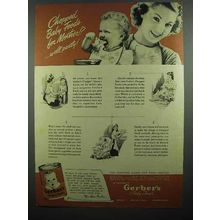 1942 Gerber's Baby Food Ad - Chopped for Mother?