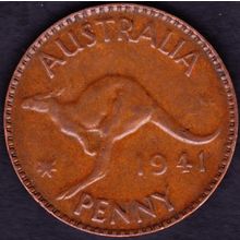 1941 Australia 1 Penny Coin