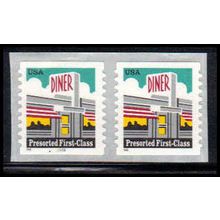 3208Av 25c Diner Very Fine MNH CNP Left 22222 SQ PA1945