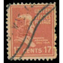 Used 822 17c Andrew Johnson Average Plus M08051