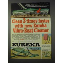 1959 Eureka Vibra-Beat Vacuum Cleaner Ad - Clean Faster