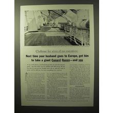 1964 Cunard Queen Elizabeth Cruise Ad - Next Time