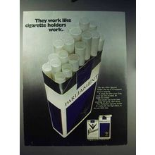 1971 Parliament Cigarettes Ad - Like Cigarette Holders