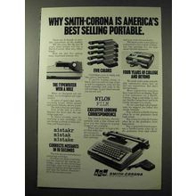 1977 SCM Smith-Corona Typewriter Ad - Best Portable