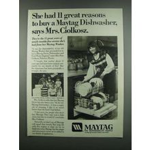 1984 Maytag Dishwasher Ad - She Had 11 Great Reasons