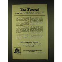 1933 Prudential Insurance Ad - The Future! Are you preparing for it?