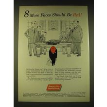 1960 America Fore Loyalty Group Ad - 8 more faces should be red!