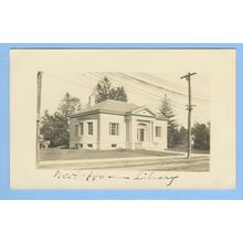 CT West Haven Library Real Photo RPPC Of Small Library Building~709