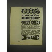 1946 Musterole rub Advertisement - Dionne Quintuplets