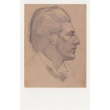 Paul Nash Artist Painter Pre WW1 Portrait Painting Postcard