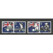 GB 1988 Bicentenary Of Australian Settlement Horizontal Pairs SG 1396a / 1398a