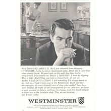 WESTMINSTER BANK :- Original Vintage 1961 Advert UK-POST FREE