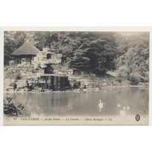 SAINT-OMER Jardin Public La Cascade Chalet Rustique France early 20th C. RPPC LL