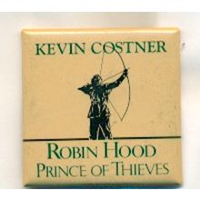 1991 ROBIN HOOD: PRINCE OF THIEVES original promo pinback button