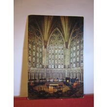 THE CHAPTER HOUSE, YORK MINSTER, unused postcard by J Arthur Dixon =