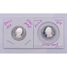Proof Quarters America The Beautiful 2012-S & 2017-S Lot Of 2