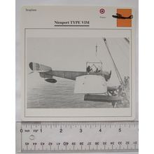 Nieuport Type VIM - France - Seaplane - Collectors Club Card