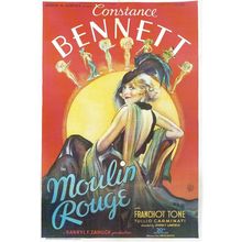Moulin Rouge- 1934 small Poster Canvas Movie Film Print A0 A1 A2 A3 A4 A5 A6 Art
