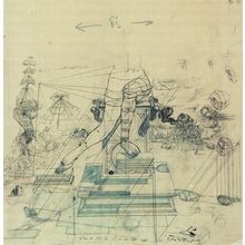 Salvador Dali - Studies for the air centres and soft morphologies of Leda atomic